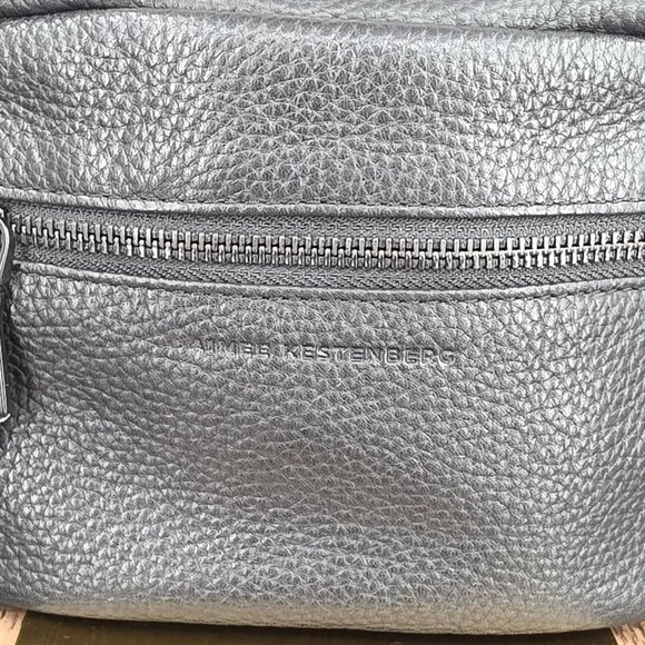 Aimee Kestenberg Connie Convertible Sling Belt Crossbody Bag Black Leather Edgy - Picture 4 of 13